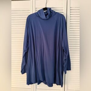 J Jill Blue Long Sleeve Turtleneck Tunic